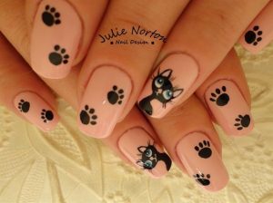 nail-art chat cute