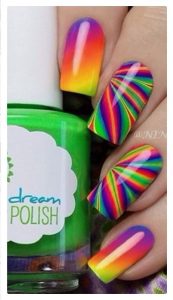 rainbow nails