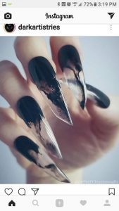 nail-art halloween protheses