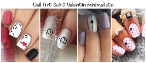 saint valentin nail art minimaliste 2018