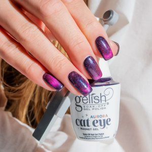 Gelish vernis gel magnetique cat eye aurora